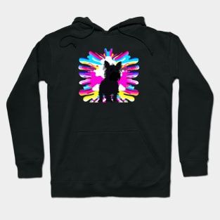 Australian Terrier Dog Gouache Ink Explosion Artwork Hoodie